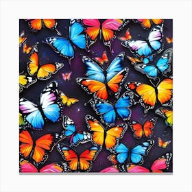 Colorful Butterflies 43 Canvas Print