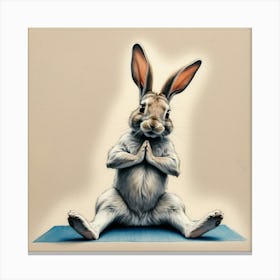 Yoga Bunny Canvas Print