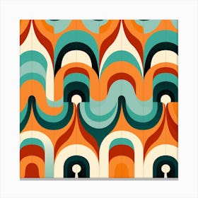 Abstract Wavy Pattern Canvas Print