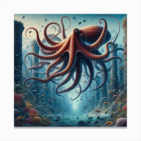 Octopus 9 Canvas Print