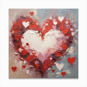 Hearts Valentine's day 2 Canvas Print