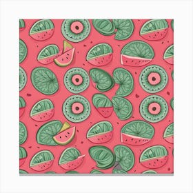 Watermelon Pattern Canvas Print