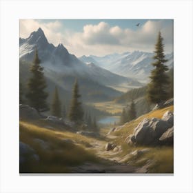 Mountain Landscape 48 Canvas Print