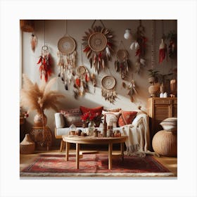 Bohemian Living Room 3 Canvas Print