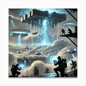 Infiltration Storm Control Disruptors Canvas Print