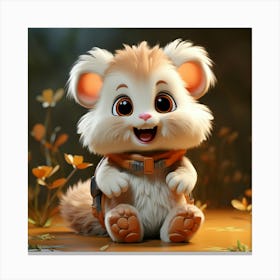 Cute Hamster 15 Canvas Print