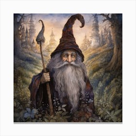 A Wizard Of The Magic Forest Called Jimgoff Canvas Print