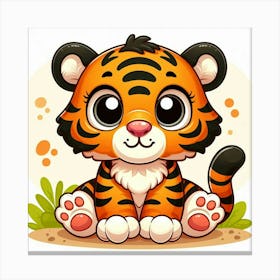 Illustration Tiger 2 Canvas Print