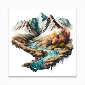 Mountain Stream Canvas Print