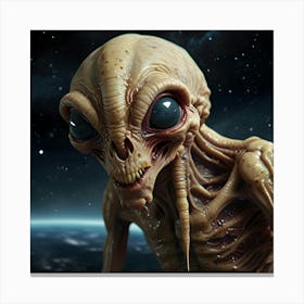 An Image Of An Alien Creatures From Space 1 Canvas Print