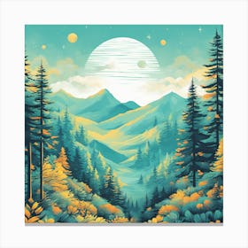 Landscape Painting 1 Canvas Print