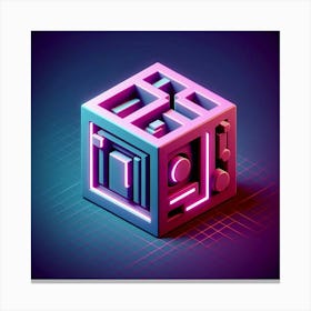 Cube Art Canvas Print