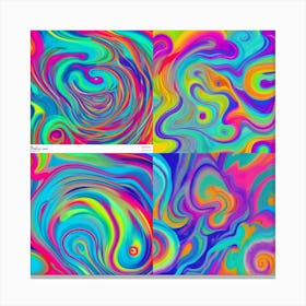 Psychedelic Swirls 1 Canvas Print