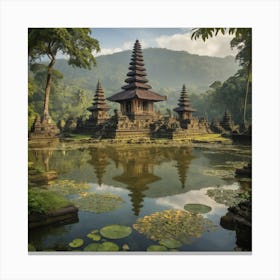 Temples In Bali Canvas Print