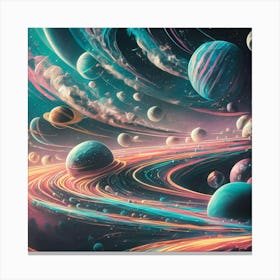 Space Galaxy Canvas Print