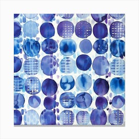 Blue Circles 34 Canvas Print