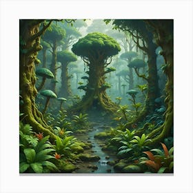 Mystic Canopy: Nature’s Enchantment Canvas Print