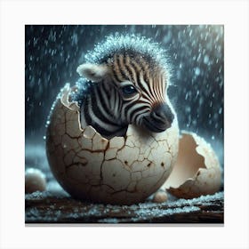 Baby Zebra 2 Canvas Print