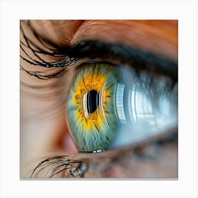 Close Up Of A Woman'S Eye 1 Canvas Print