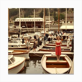 The Old Marina ~Reimagined by Hall-O-Gram Creations, HallOGram Creations, HallOGramCreations, hallogramcreations, hallogram creations 1 Canvas Print