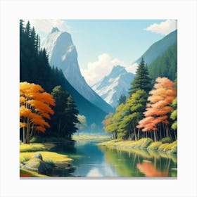 Autumn In The Mountains Canvas Print