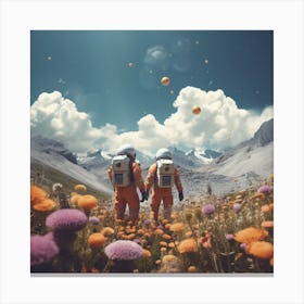 On An Orange Planet Canvas Print