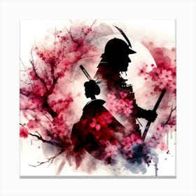 Japan Traditional Geisha Illustration By Ad 188 Canvas Print