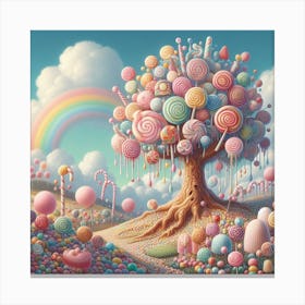 Candy tree 6 Canvas Print