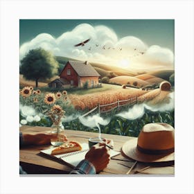 Farm In The Sky Canvas Print