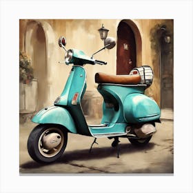 Italian Scooter Vespa 2 Canvas Print