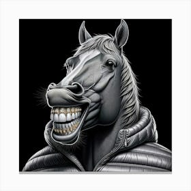 Horse With A Smile Canvas Print