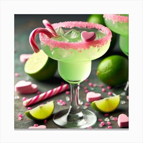 Valentine'S Day Margarita Canvas Print