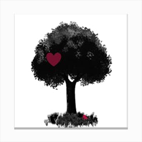 Love Tree Leinwandbild