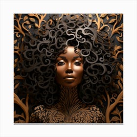 Afro-American Woman 20 Canvas Print