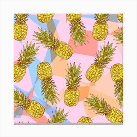 Pineapple Square Canvas Print