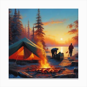 Campfire Canvas Print