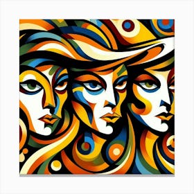 Abstract Of Women Canvas Print