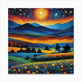 Starry Night 1 Canvas Print