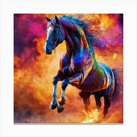 Colorful Horse Canvas Print