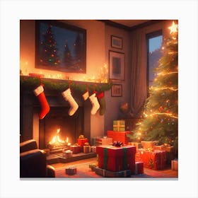 Christmas Tree 63 Canvas Print