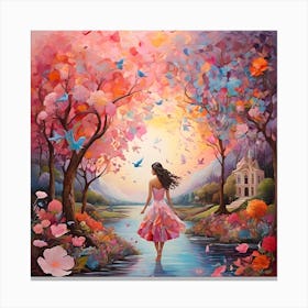 "The world of colors and dreams: an enchanting journey into endless imagination" Canvas Print
