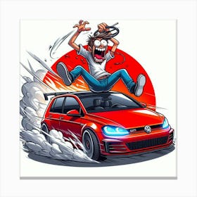 Vw Golf Canvas Print