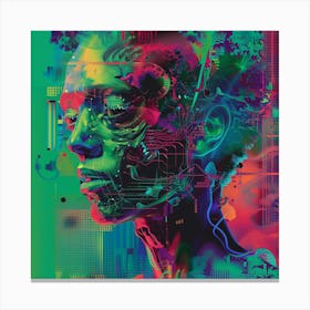 Digital Woman Canvas Print