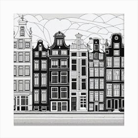 Amsterdam Cityscape 5 Canvas Print