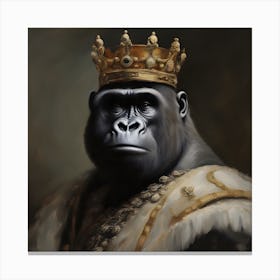 King Gorilla Canvas Print