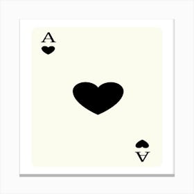 Ace Of Spades 1 Canvas Print