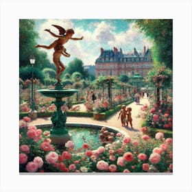 Paris Garden 2 Canvas Print
