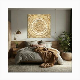 Gold Mandala Canvas Print