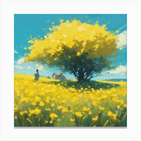 Yellow Tree Canvas Print