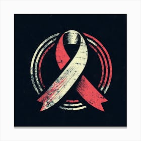 Awareness Ribbon Canvas Print